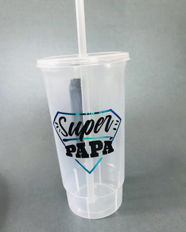 Vaso con popote