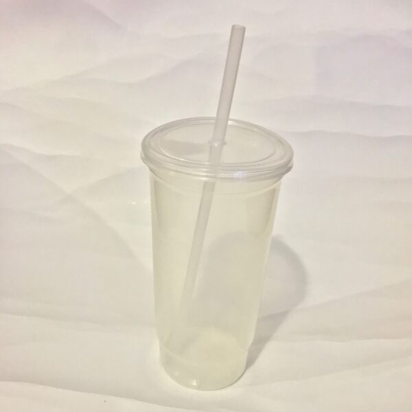 Vaso con popote