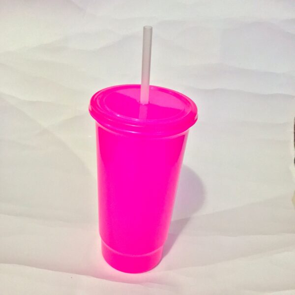 Vaso con popote